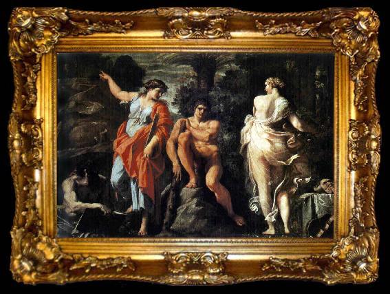 framed  Annibale Carracci Choice of Hercules, ta009-2